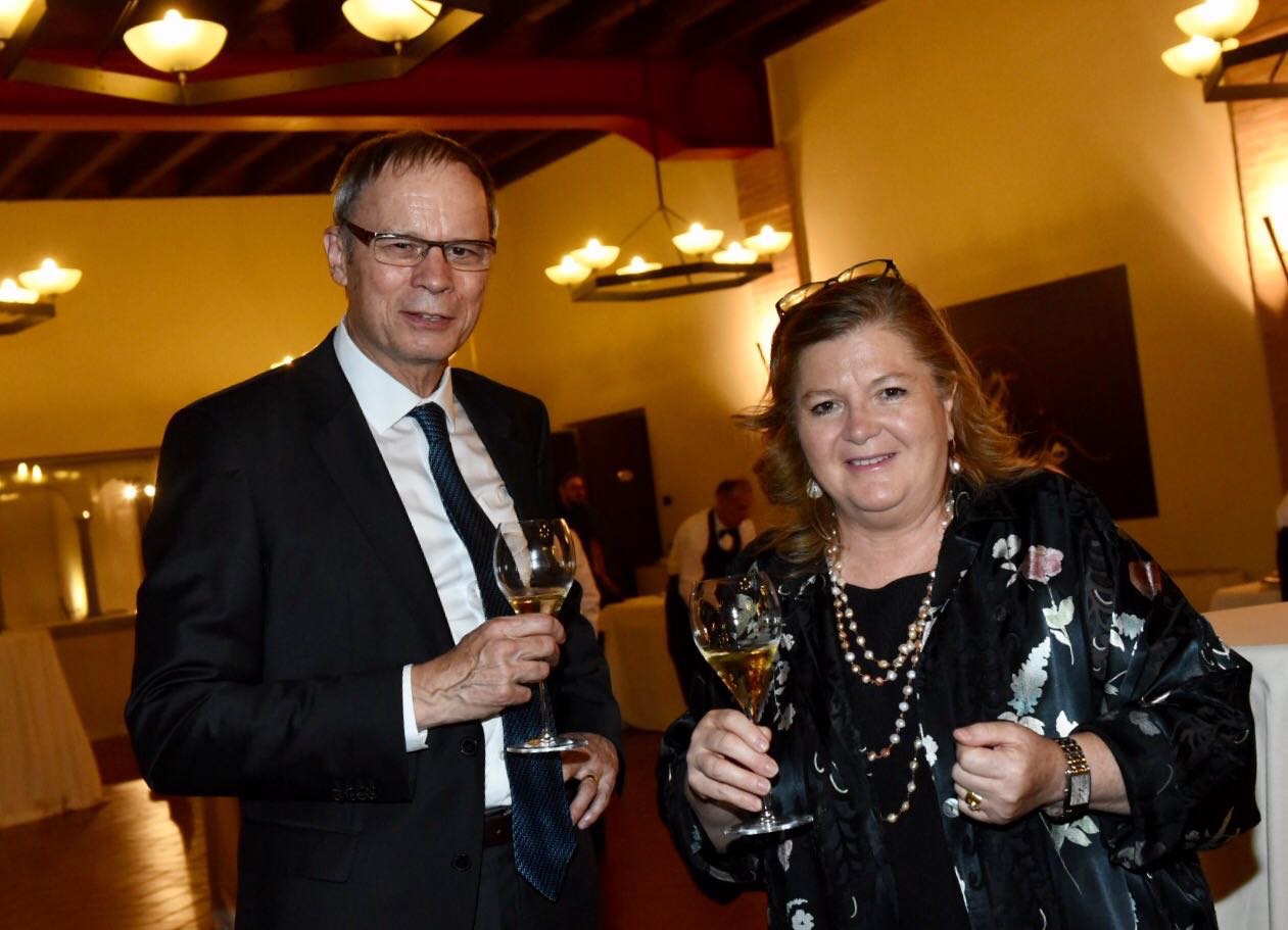 Il premio Nobel Jean Tirole con Cristina Ziliani di Berlucchi