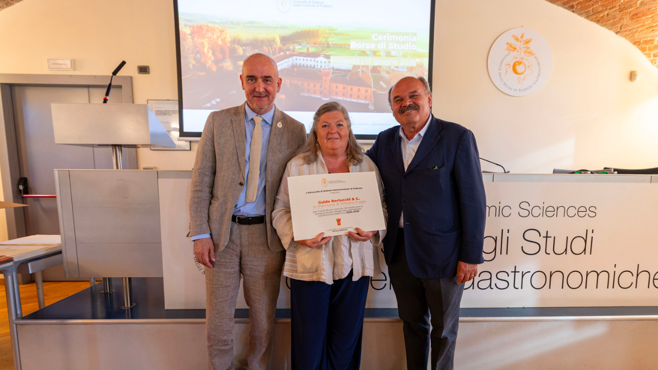 Berlucchi a Pollenzo per la Borsa di Studio Vittorio Fusari
